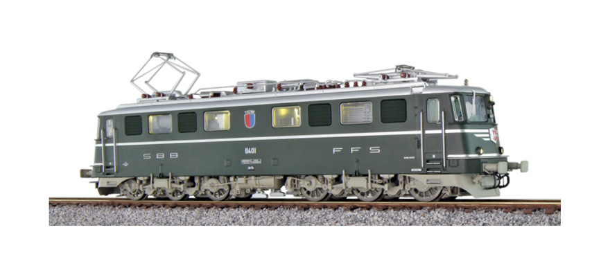Electric loco Ae 6/6, 11401 Ticino SBB, dark green Ep III