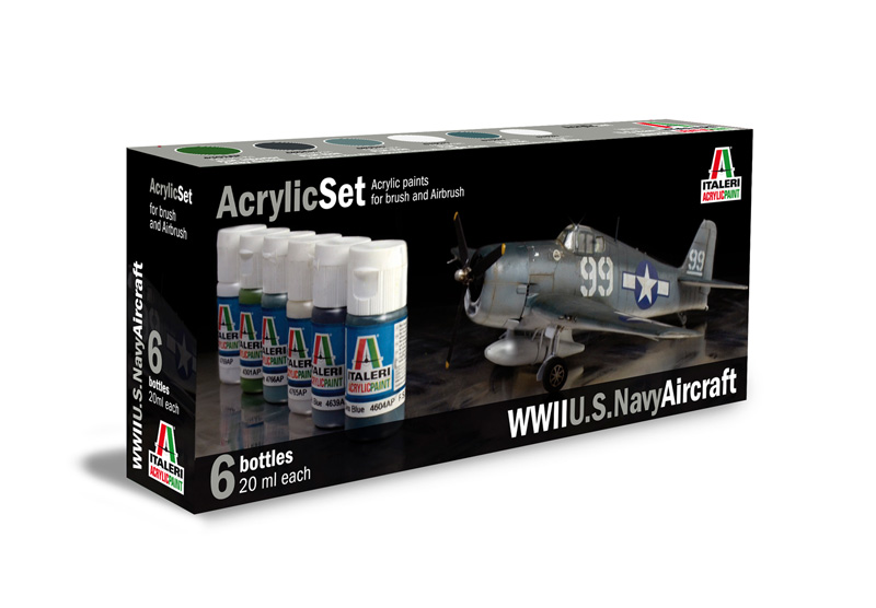 Akrylset (6) WWII US Navy Flygplan