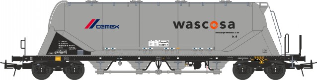 Cementsilovagn Uacns 'Wascosa-cemex', silver