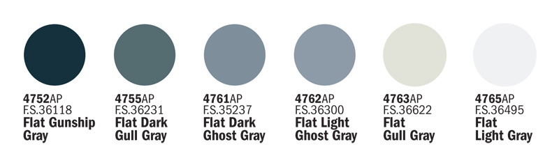 Acrylic Set (6x) Modrn USAF/Navy - 2