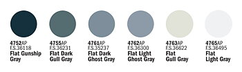 Acrylic Set (6x) Modrn USAF/Navy