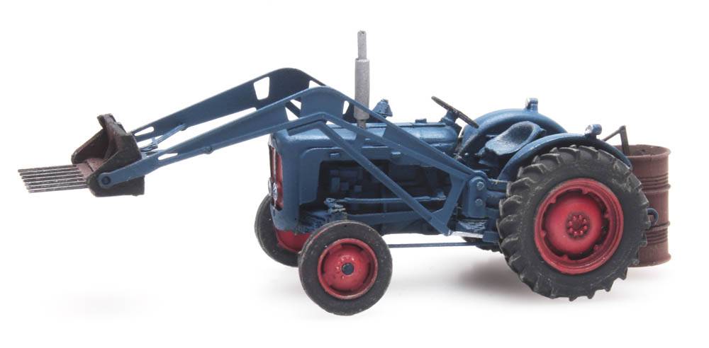 Traktor Fordson med frontskopa
