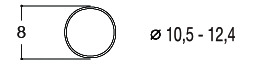 Slirskydd 10.5-12.4 mm, 10st