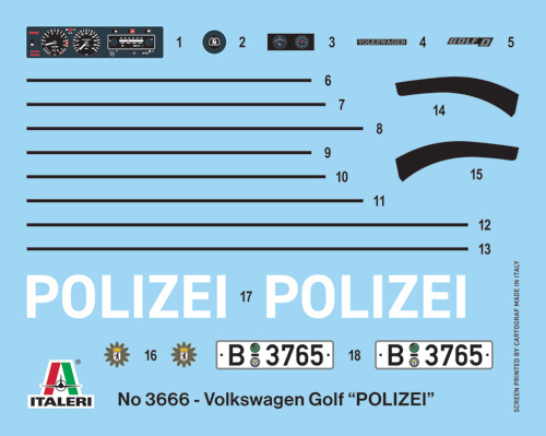 VW Golf "POLIZEI" 1/24 - 2