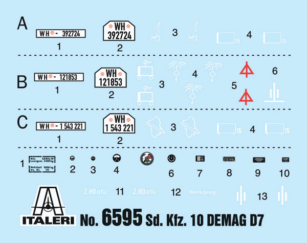 Sd.Kfz. 10 DEMAG D7 with 7,5 cm Le. IG 18 and crew 1/35 - 2