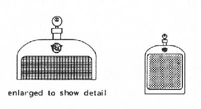 REO radiator, rail car, skala