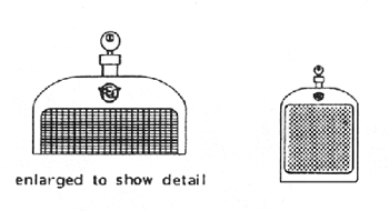 REO radiator, rail car, skala 0