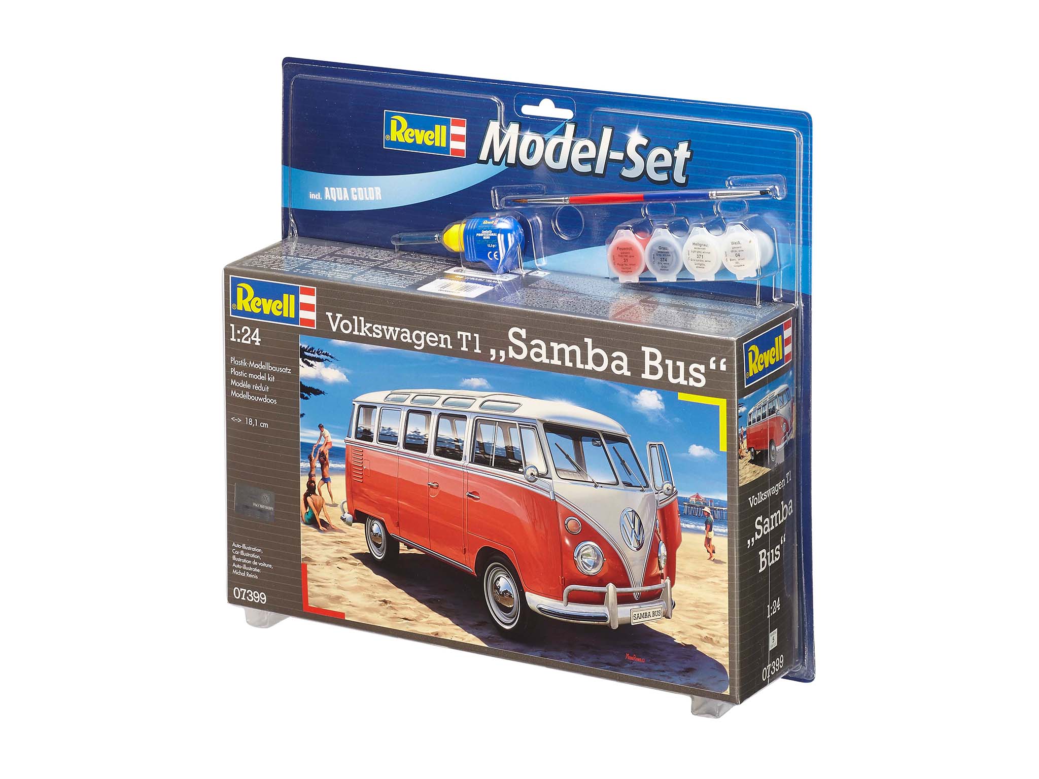 Model set: VW T1 Samba buss 1/24