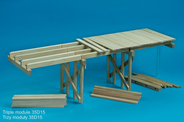 Träbro (del), skala 1/35 - 3
