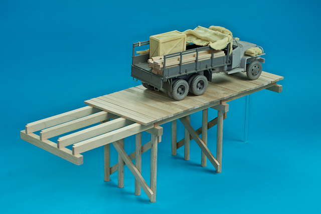 Träbro (del), skala 1/35 - 4