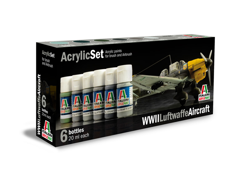 Acrylic Set (6x) WWII Luftwaffe Aircraft