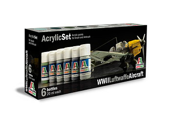 Acrylic Set (6x) WWII Luftwaffe Aircraft