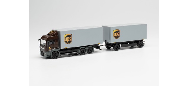 MAN TGS LX interchangeable box trailer 'UPS'