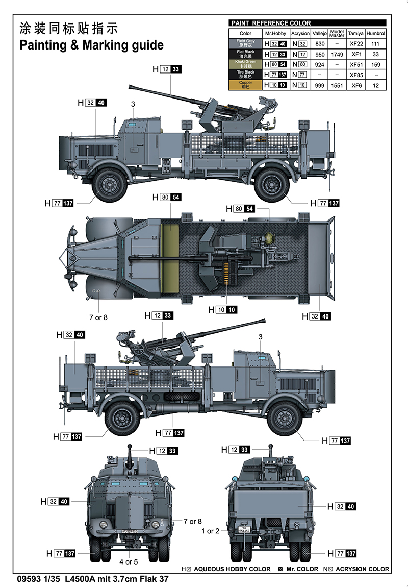L4500A mit 3.7cm Flak 37 1/35 - 3
