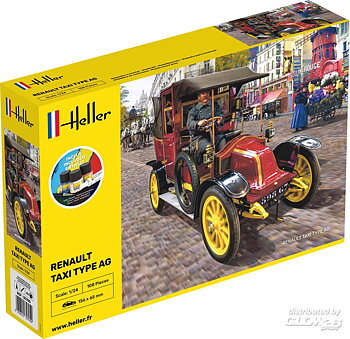 Renault Taxi Type AG, inkl pensel/färg/lim 1/24