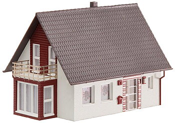 Enfamiljhus (vinrött)