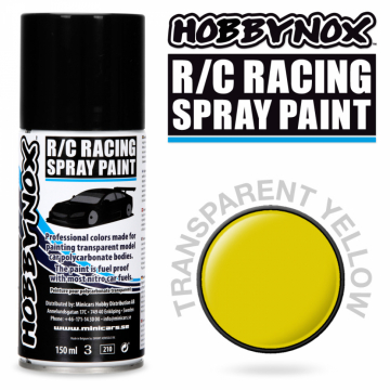 Transparent Inca Gul R/C Racing Car Spray Färg 150 ml