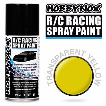 Transparent Inca Gul R/C Racing Car Spray Färg 150 ml