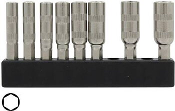 Mutterhylsor insexfäste 4mm till T17.1033