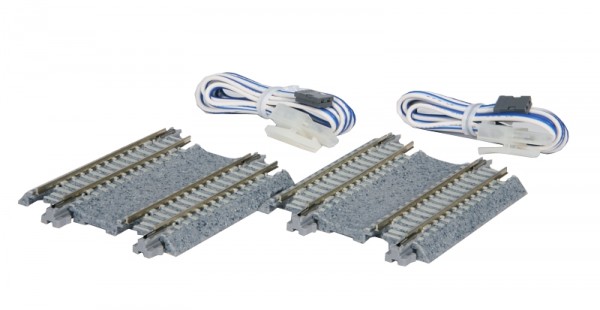 Double Dual Feeder Track Straights, 62mm