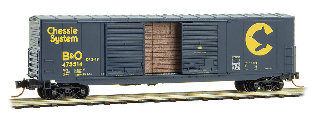 Standard 50" box car w/o roofwalk RD#: B&O 475514