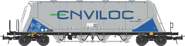 Cementsilovagn Uacns 'ENVILOC', silver, AC