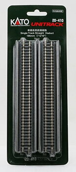 Single Straight Viaduct Track, 186mm (2 st)