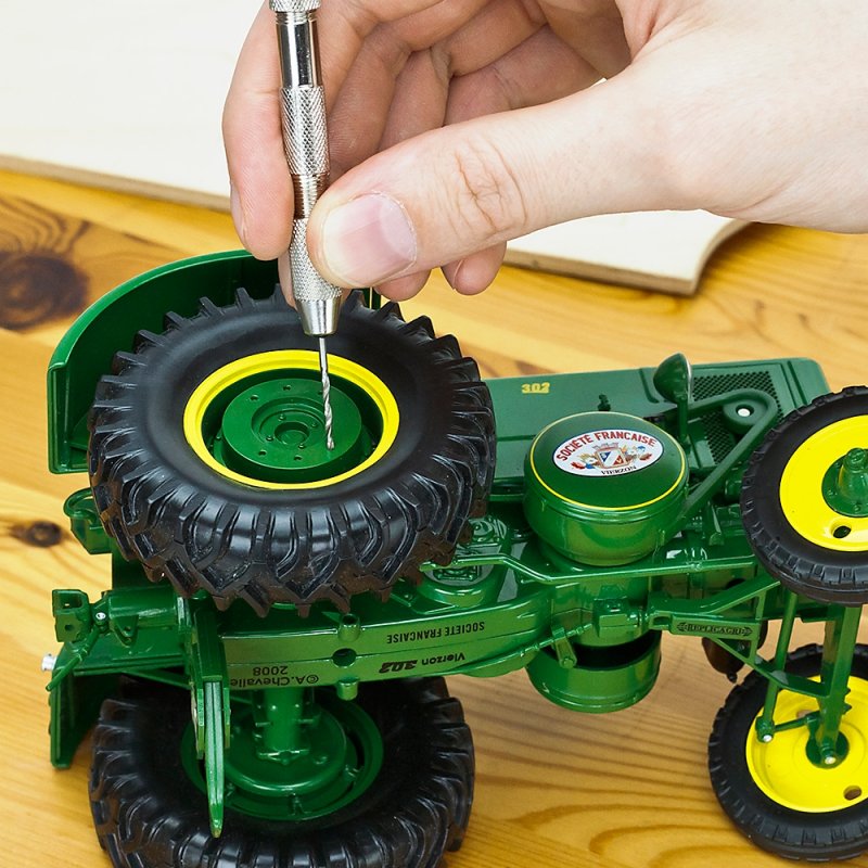 Pin Vice - Double Ended With Wood Swivel Top (0 - 2.9mm) - 2