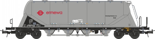 Cementsilovagn Uacns 'ermewa', silver, AC