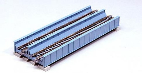Viadukt, dubbelspår, 186mm (2st) blå