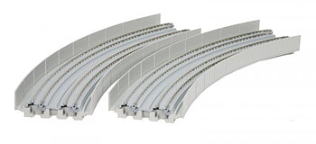 Double Track Viaduct Banked Curves R414/381-45deg, (2 st)