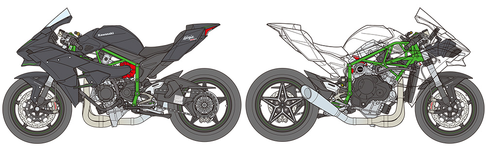 1/12 Kawasaki Ninja H2R - 4