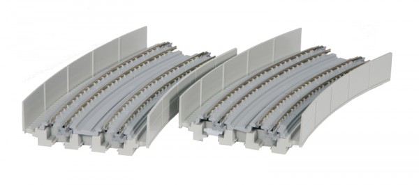 Double Track Viaduct Banked Curves R414/381-22,5deg, (2 st)