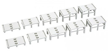 Double Track Viaduct Gradual Incline Pier Set