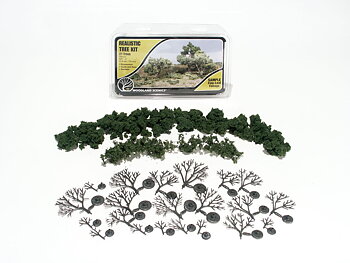 Medium Green Realistic Tree Kits
