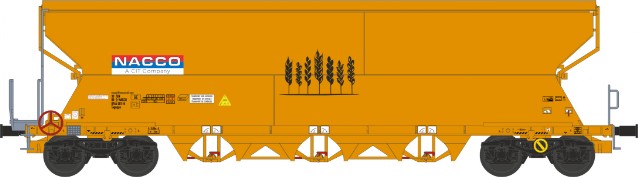 Spannmålsvagn Tagnpps 101m³, orange, NACCO, AC