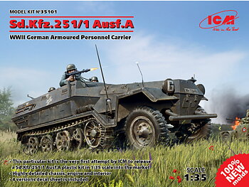 Sd.Kfz.251/1 Ausf.A WWI german tank 1/35