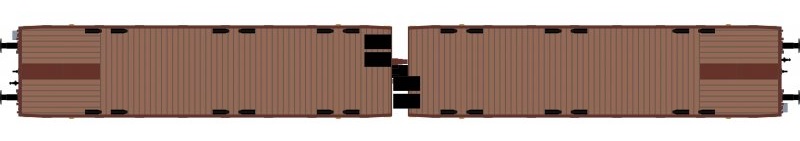 Låglastvagn Laads/Laaps 'TWA 1060', brun - 2