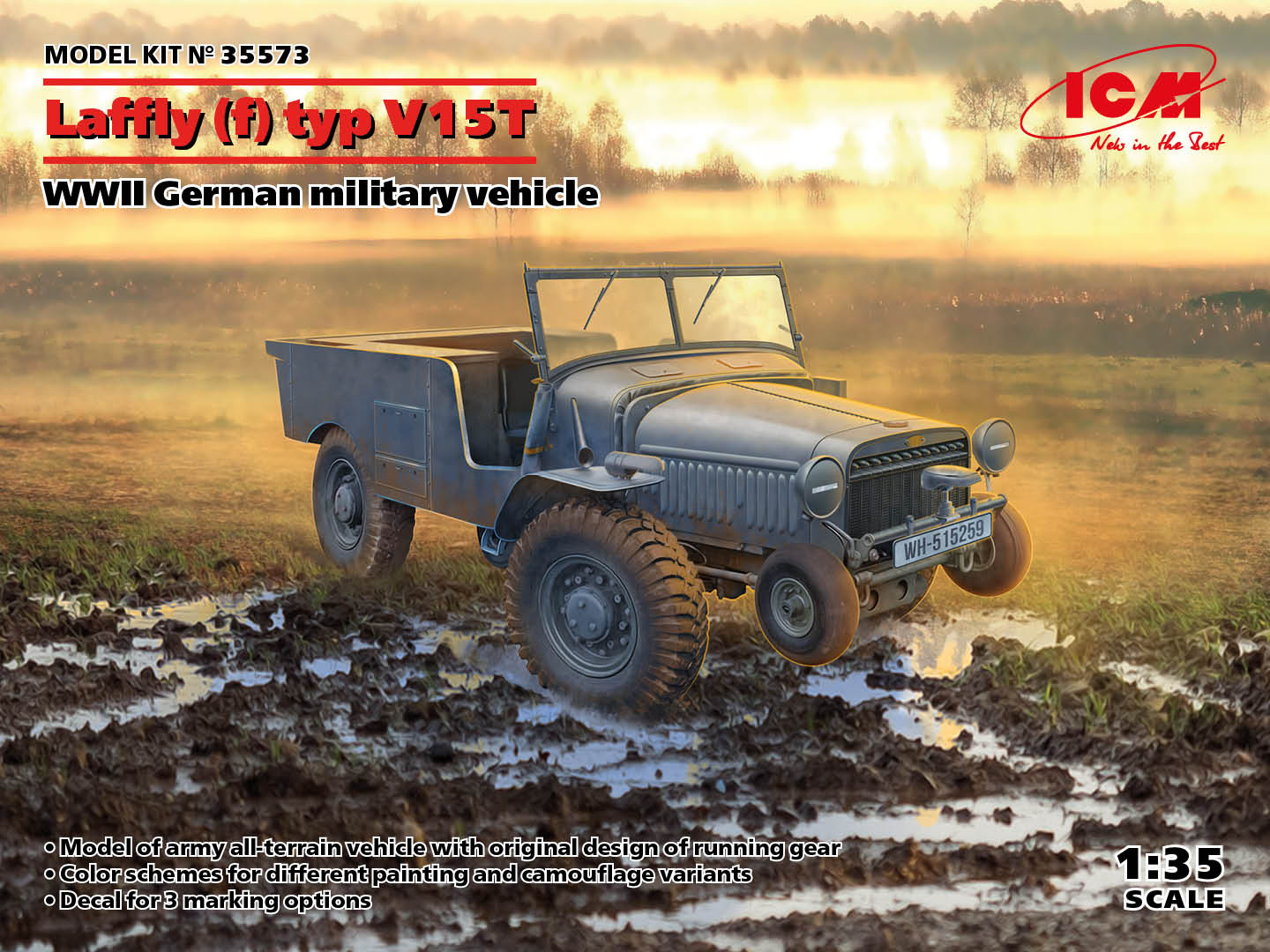Laffly (F) V15T WWII Tysk militär fordon  1/35