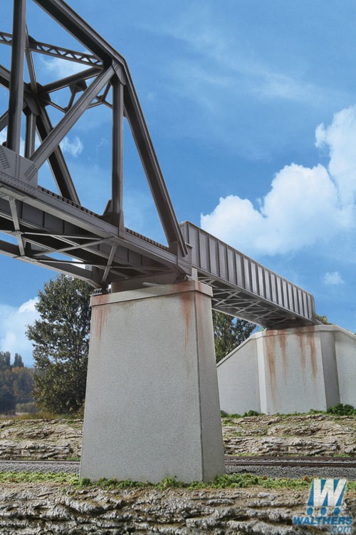 Single-Track Railroad Bridge Concrete Piers pkg(2)