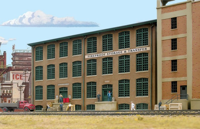 Fireproof Storage and Transfer Background Building