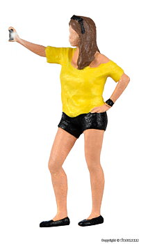 Tjej som tar selfie, e-motion