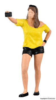 Tjej som tar selfie, e-motion