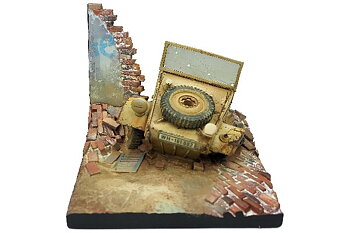 Diorama Kubelwagen Base (Front) 7x7x6cm