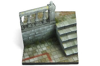 Diorama City Stairs 7x7x6cm