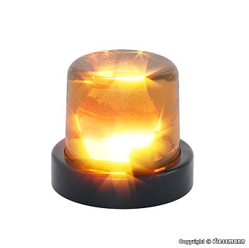 Varningsljus, roterande, LED, orange