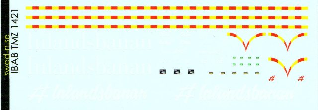 IBAB TMZ 1421 nya + gamla loggan, N-skala