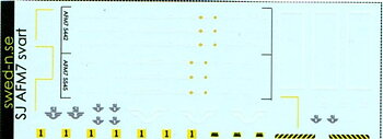 SJ AFM7, svart, N-skala