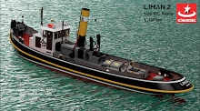 Liman II - Steam Tugboat incl. led set. RC Ready 1/20 - 2