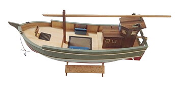 Takka Black sea fishing boat incl. Led set, RC Ready 1/20
